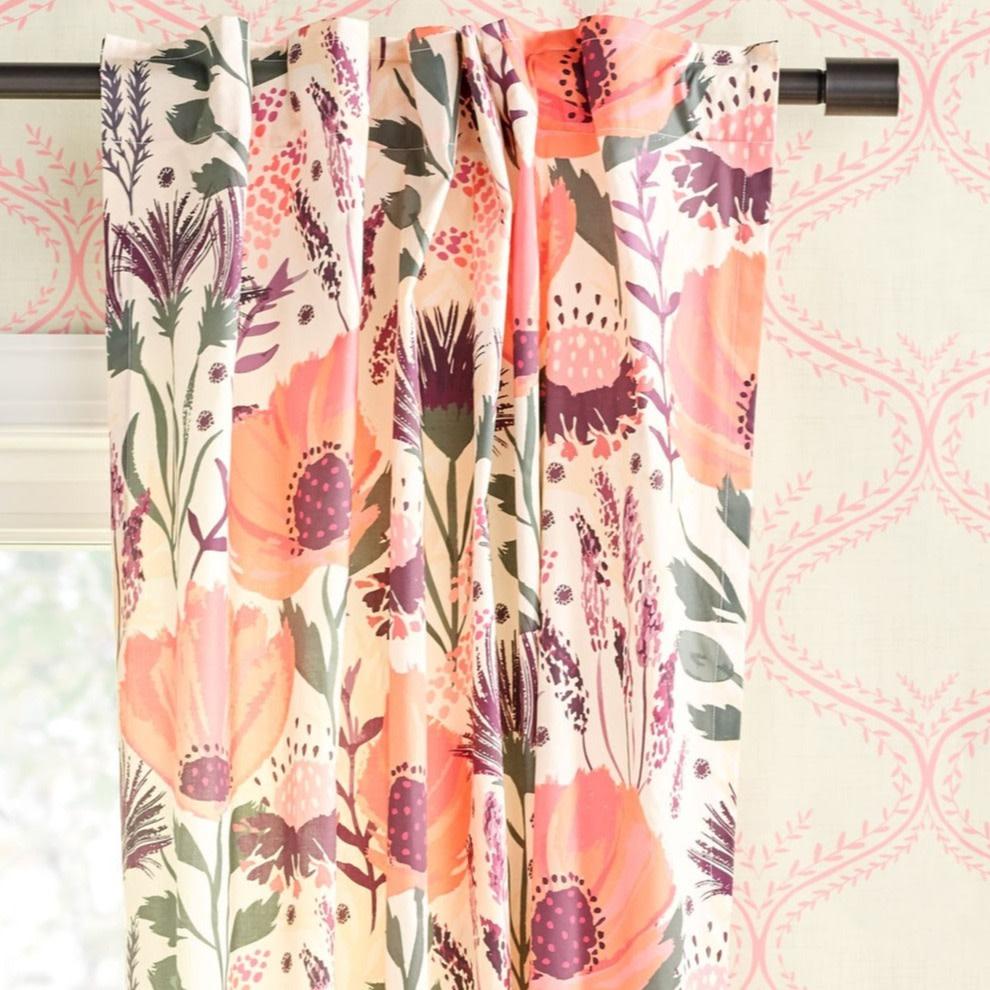 Floral curtain