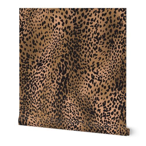 Classic Leopard Animal Print Wallpaper: Peel and Stick