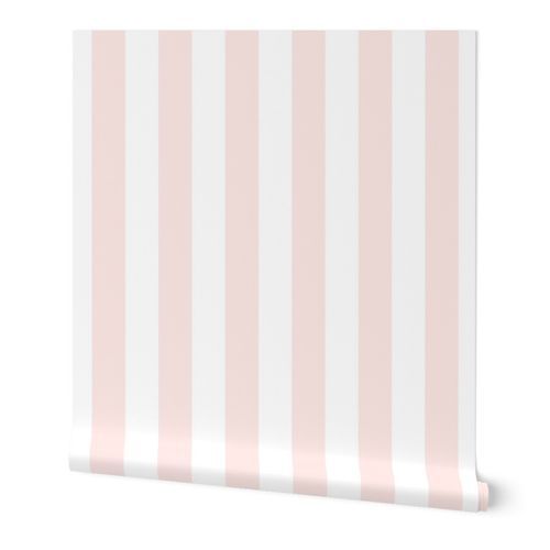 Blush_stripe_White_stripe_cestlavivid Wallpaper: Peel and Stick